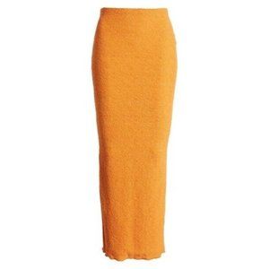 Naked Wardrobe Maxi Skirt Elastic Womens Medium Orange Tube